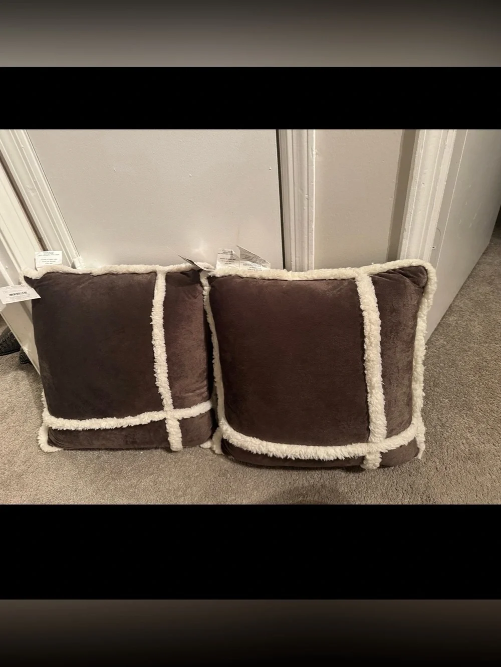 2 Brown Pillows